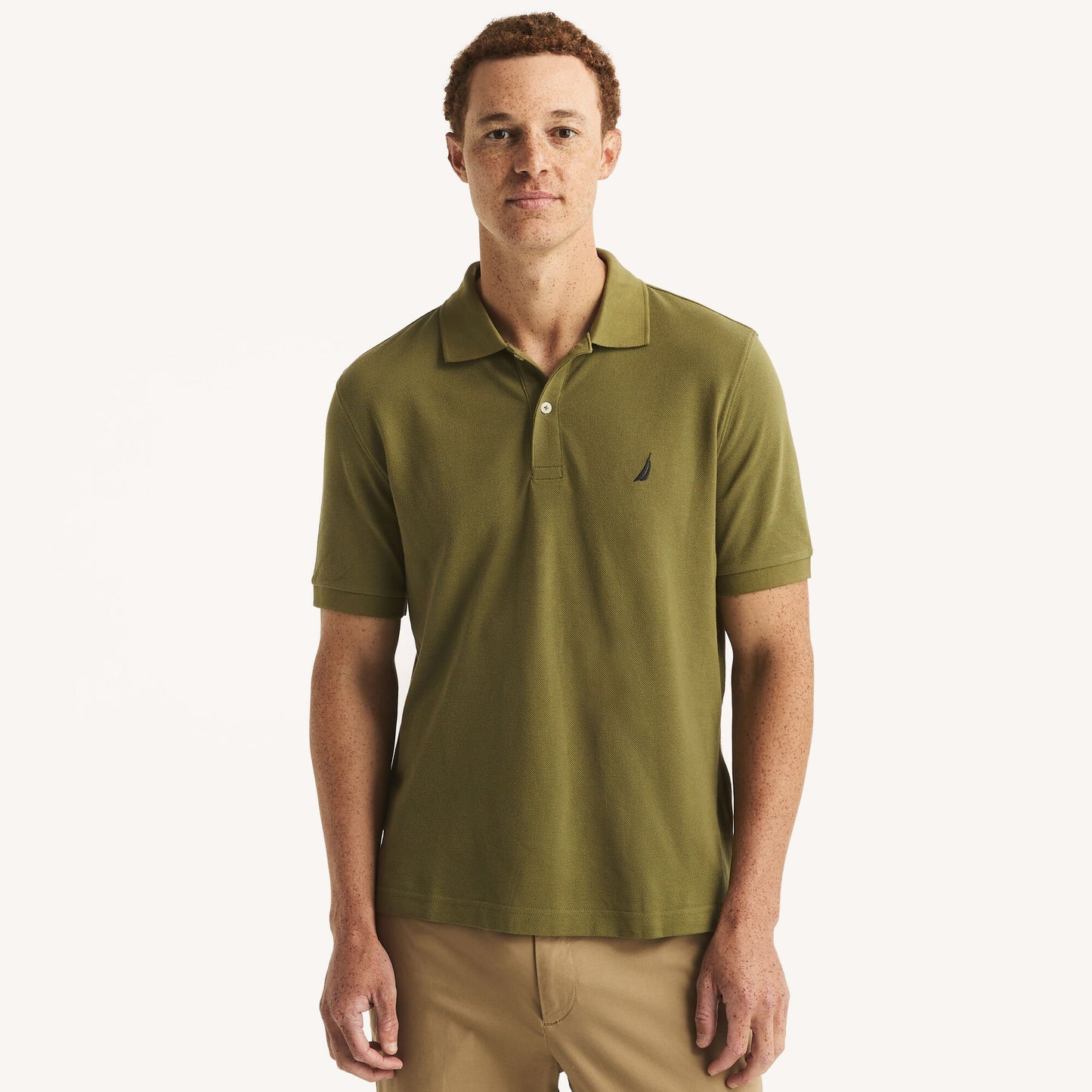 Chemise regular unicolor con logo