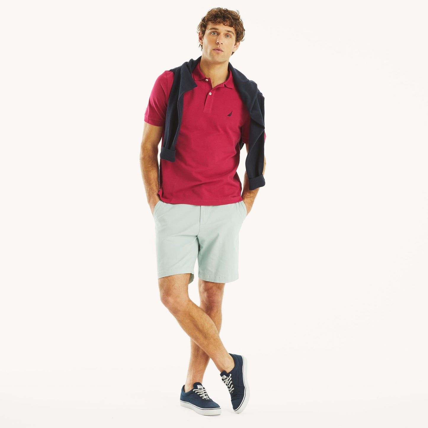 Chemise regular unicolor con logo