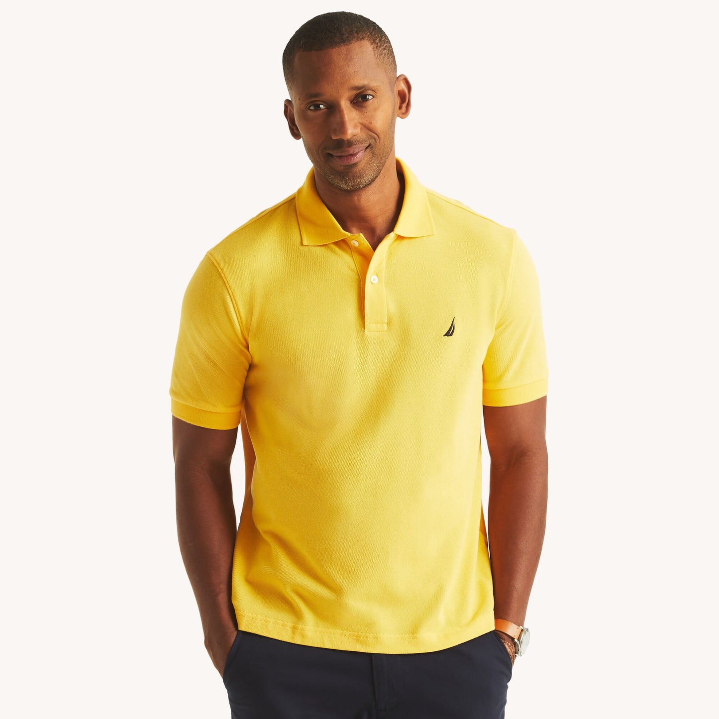 Chemise regular unicolor con logo