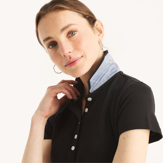 Vestido tela de piqué unicolor