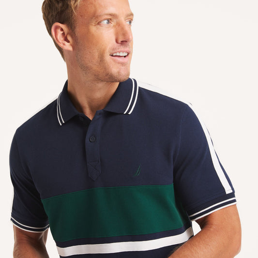 Chemise con colores combinados y ribetedo