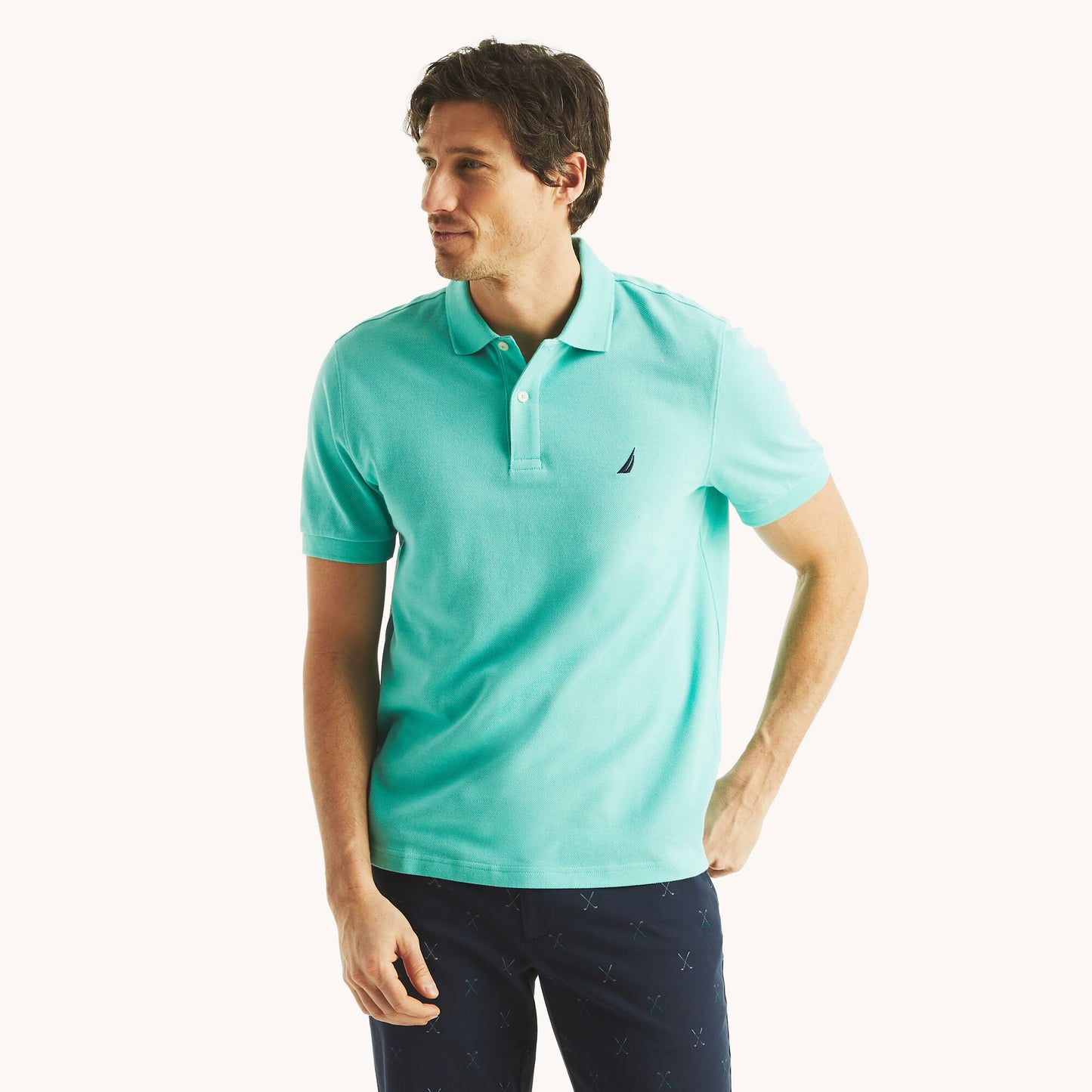 Chemise regular unicolor con logo