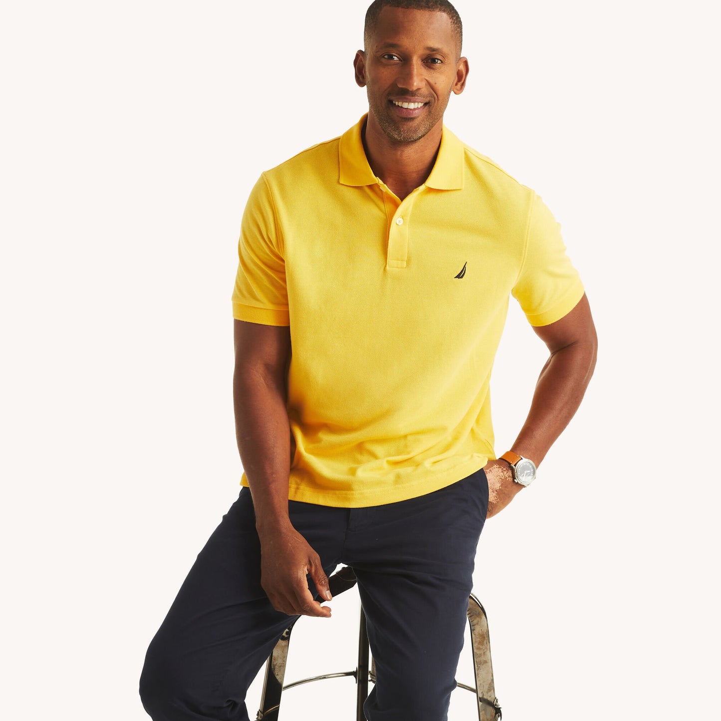 Chemise regular unicolor con logo