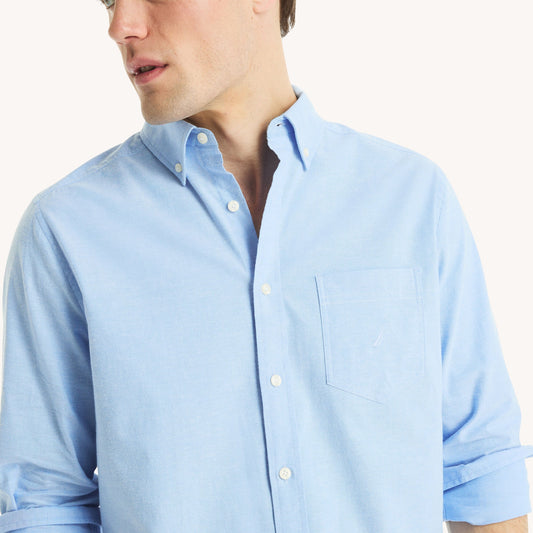 Camisa manga larga unicolor Oxford