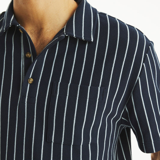 Chemise holgada con rayas