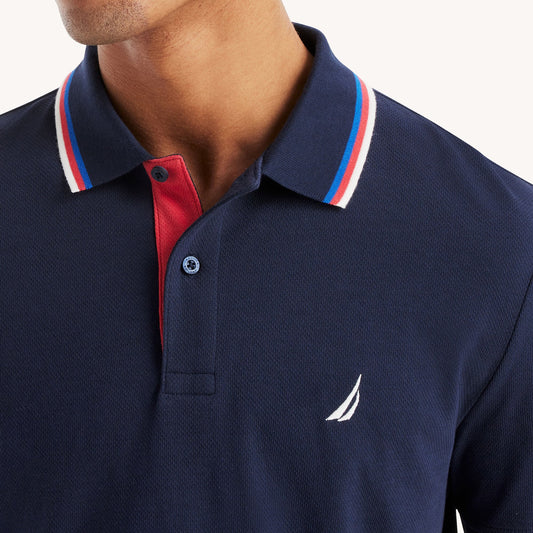 Chemise regular con cuello ribeteado