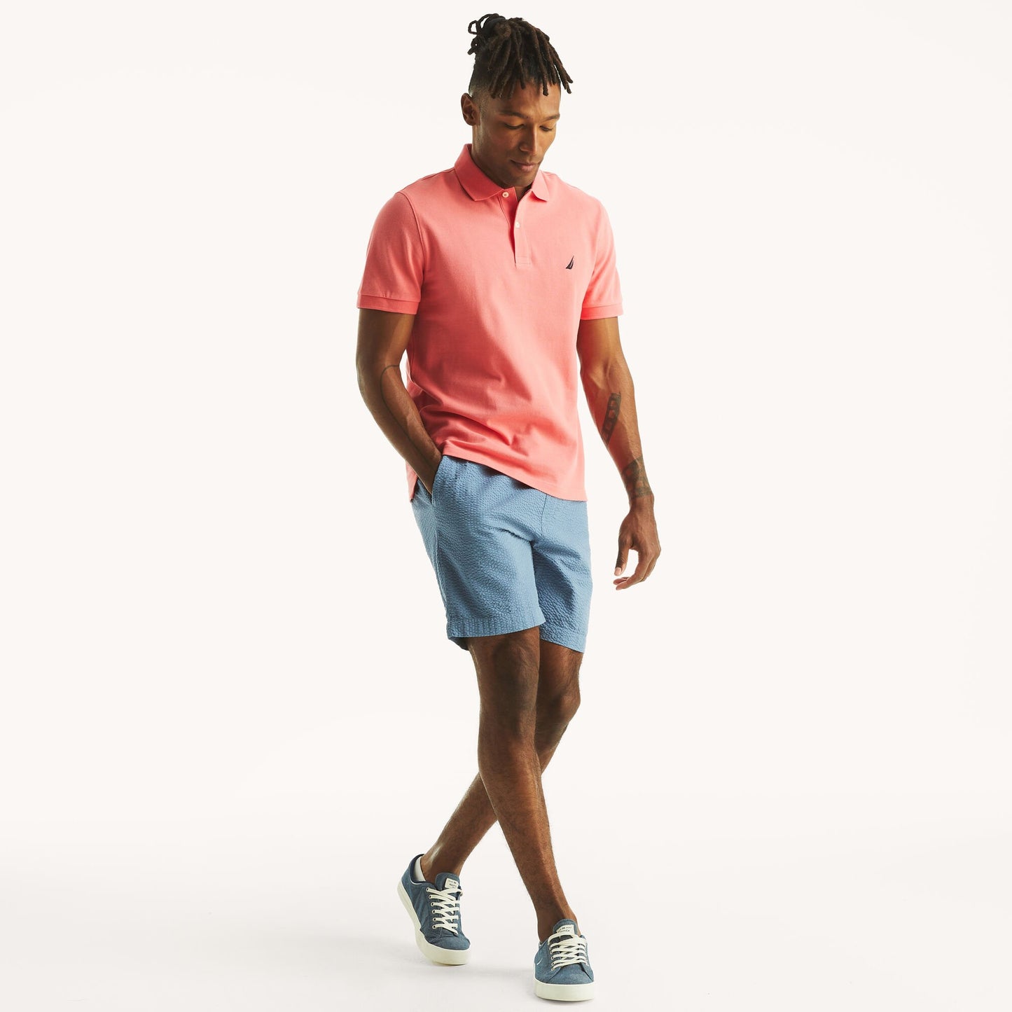 Chemise regular unicolor con logo