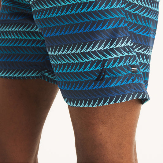 Traje de baño con rayas tipo short 6" secado rapido