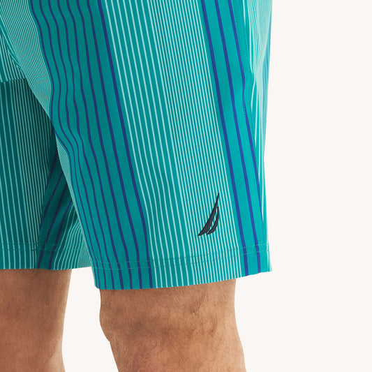 Traje de baño de rayas tipo short 8" secado rápido