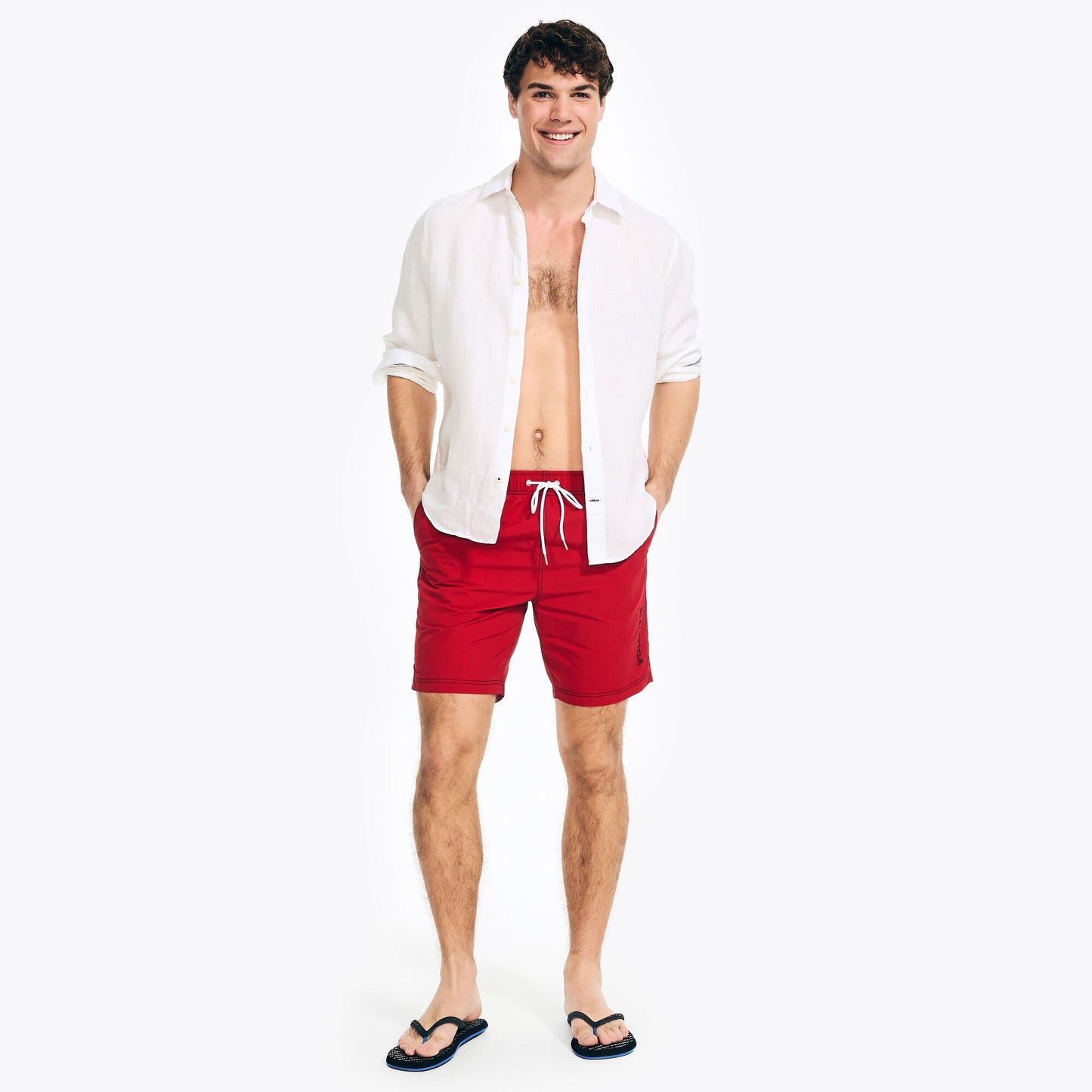 Traje de baño tipo short 8" secado rápido