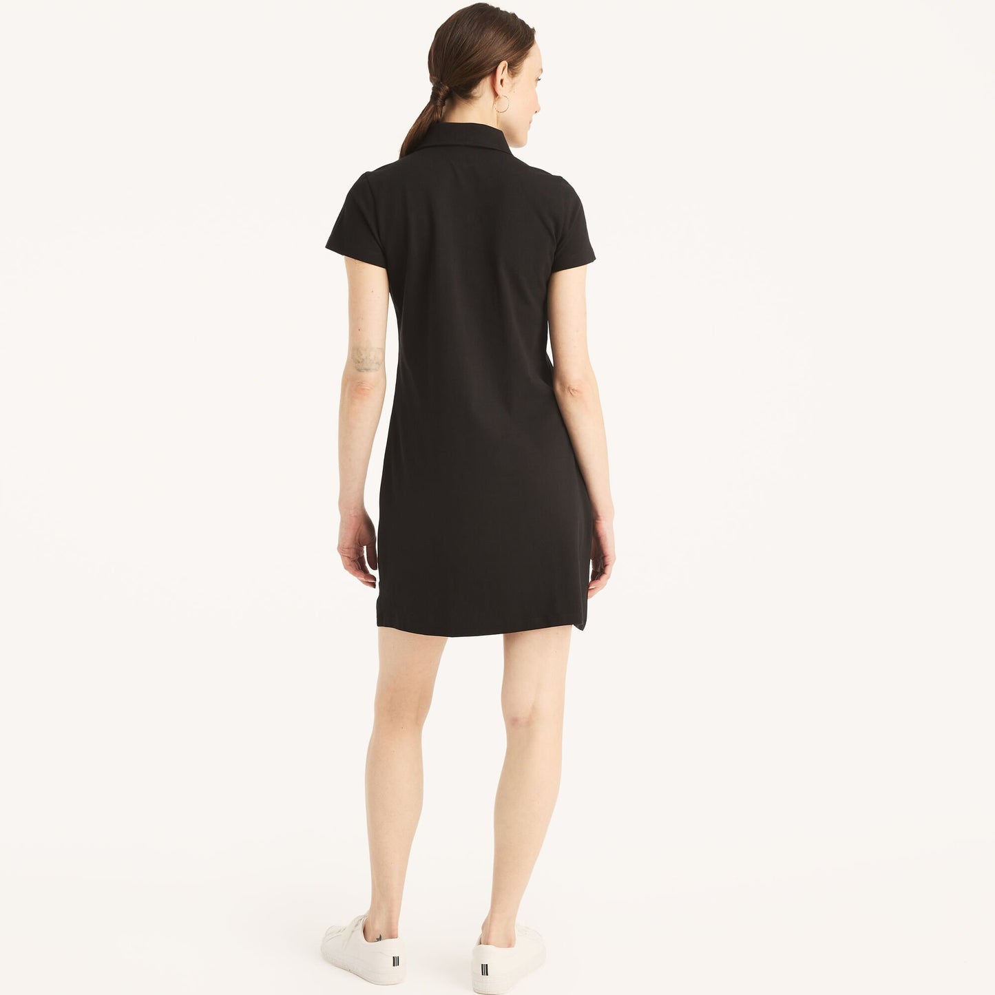 Vestido tela de piqué unicolor