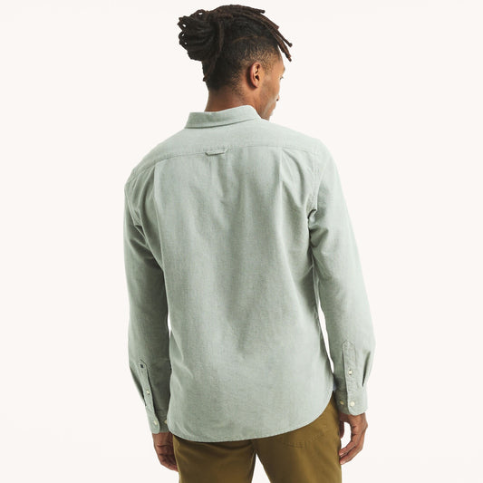 Camisa manga larga unicolor Oxford