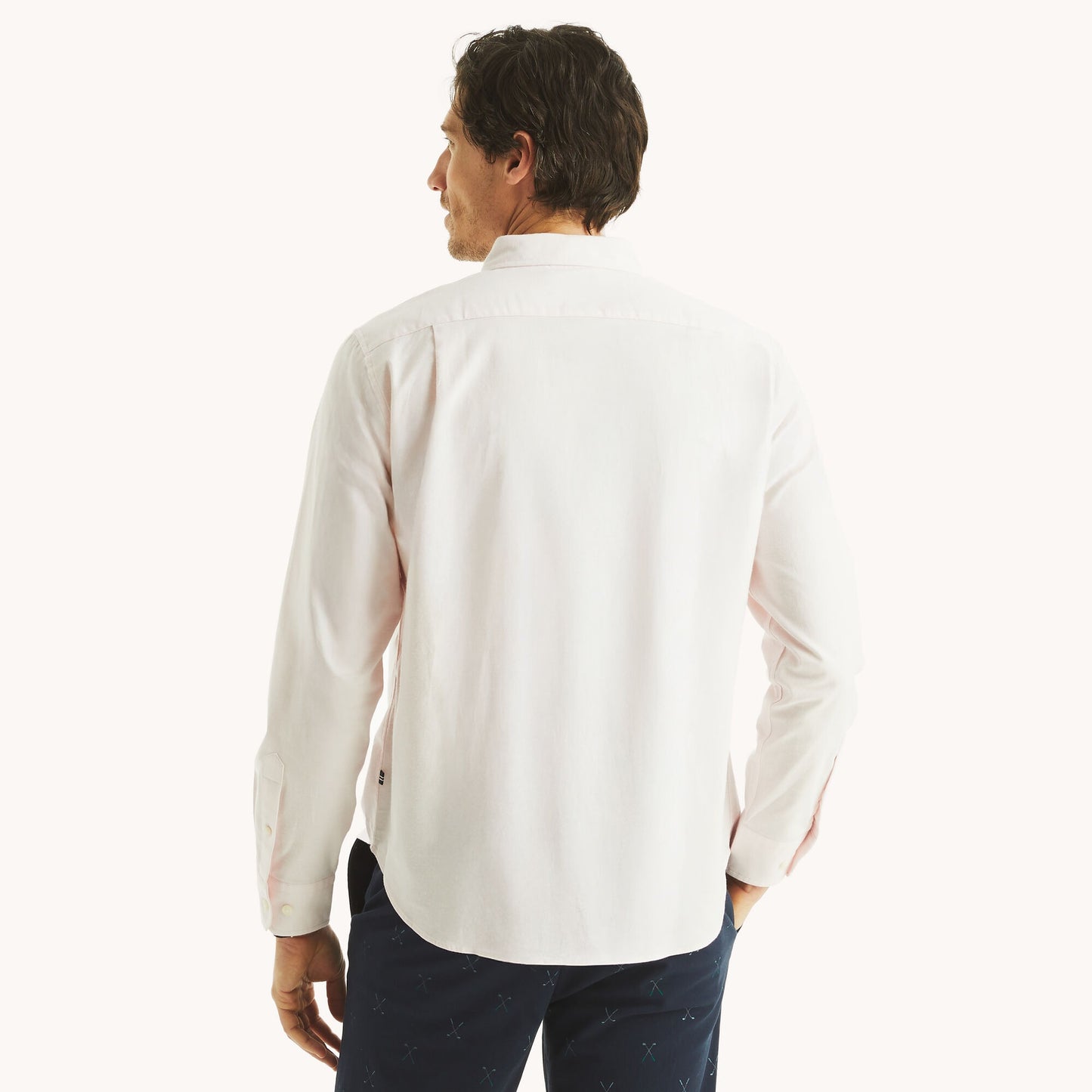 Camisa manga larga unicolor Oxford