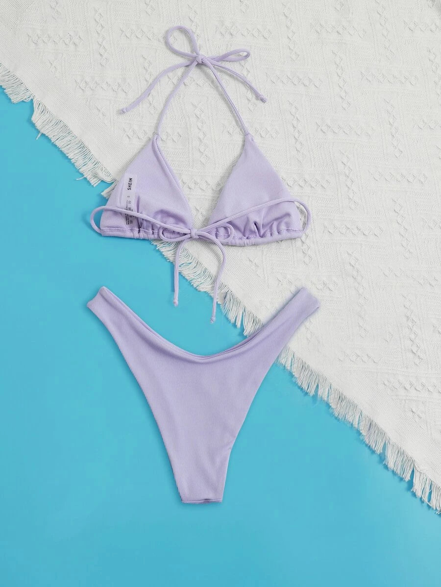 Bañador bikini unicolor