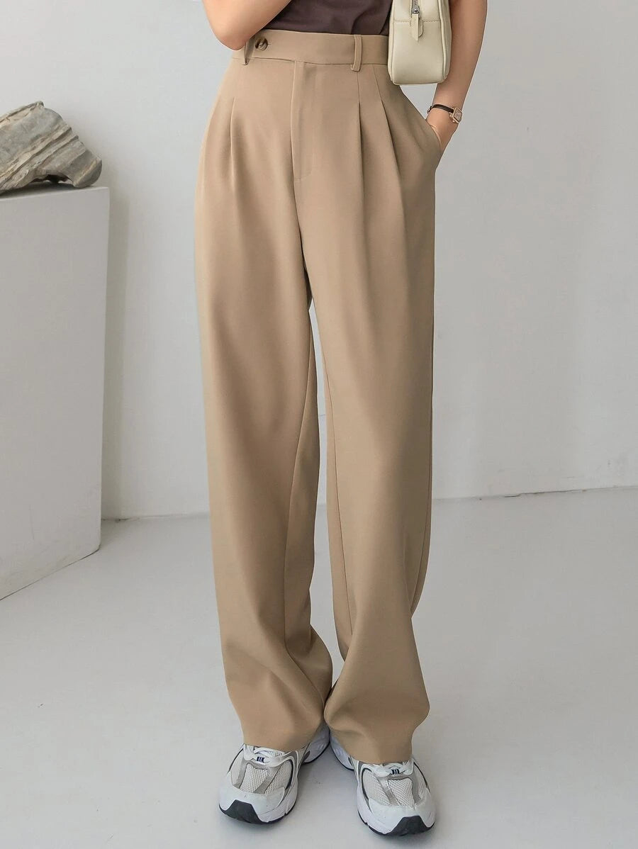 Pantalones rectos de vestir
