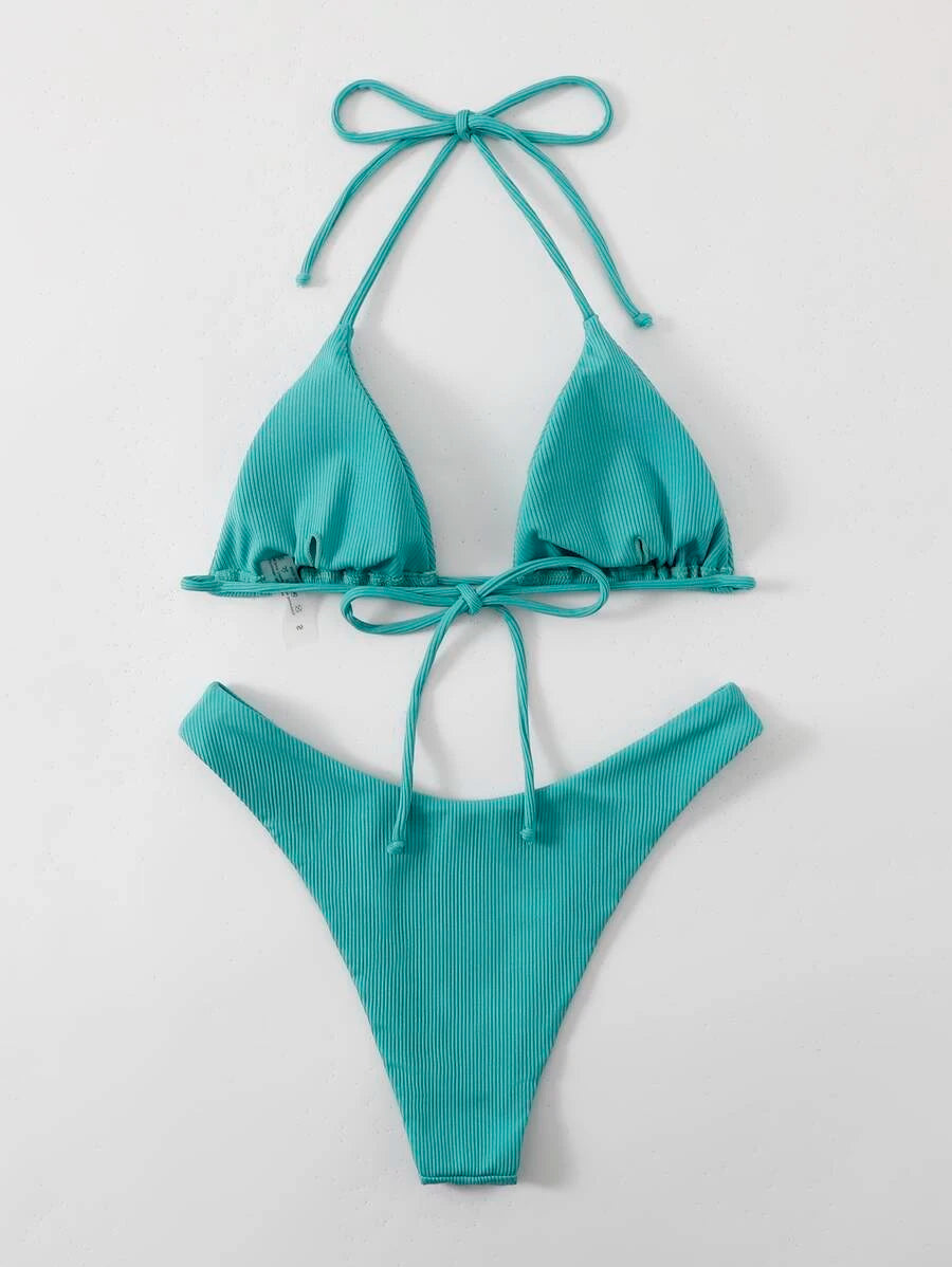 Bañador bikini unicolor