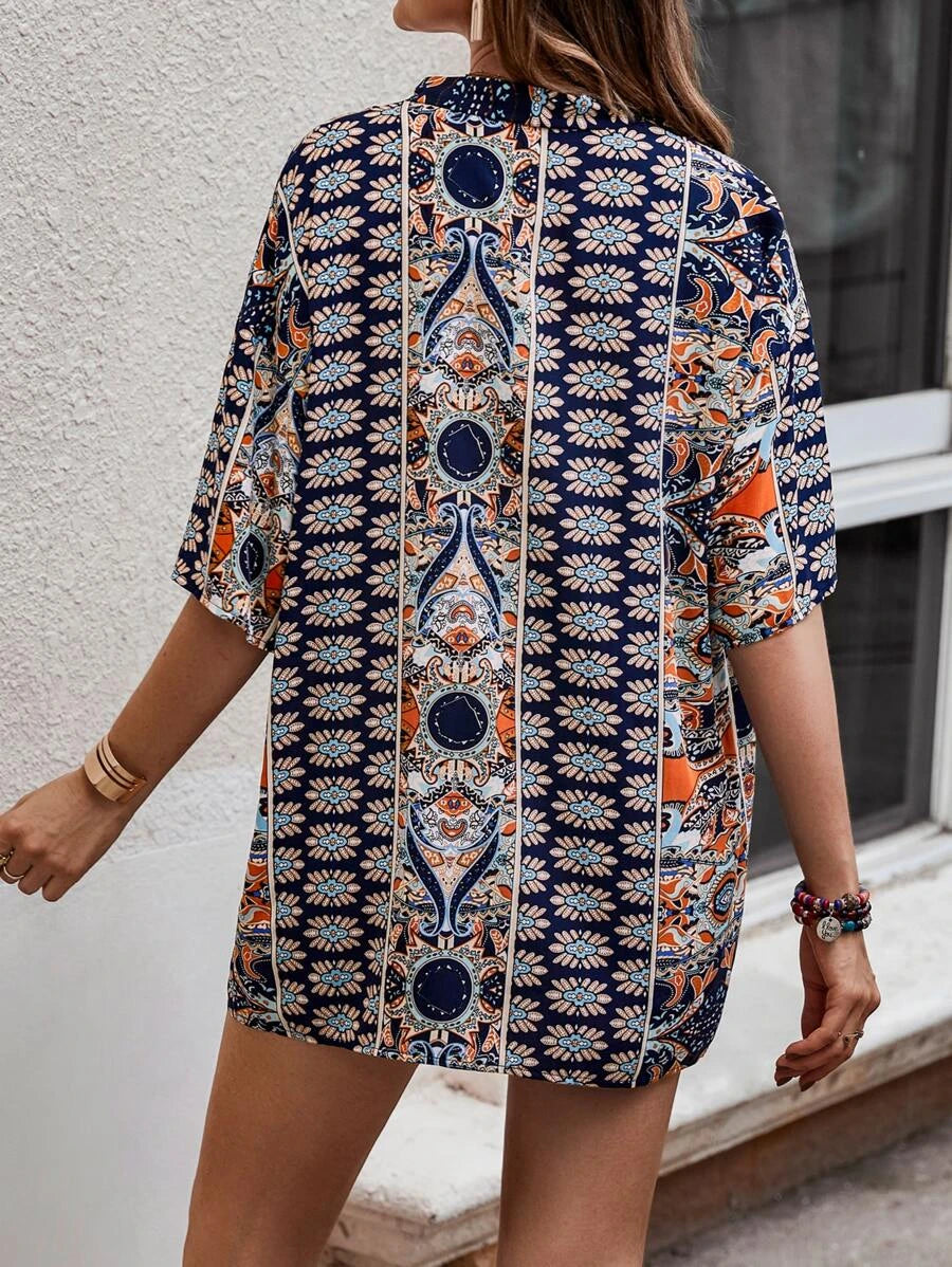 Conjunto corte holgado con estampado