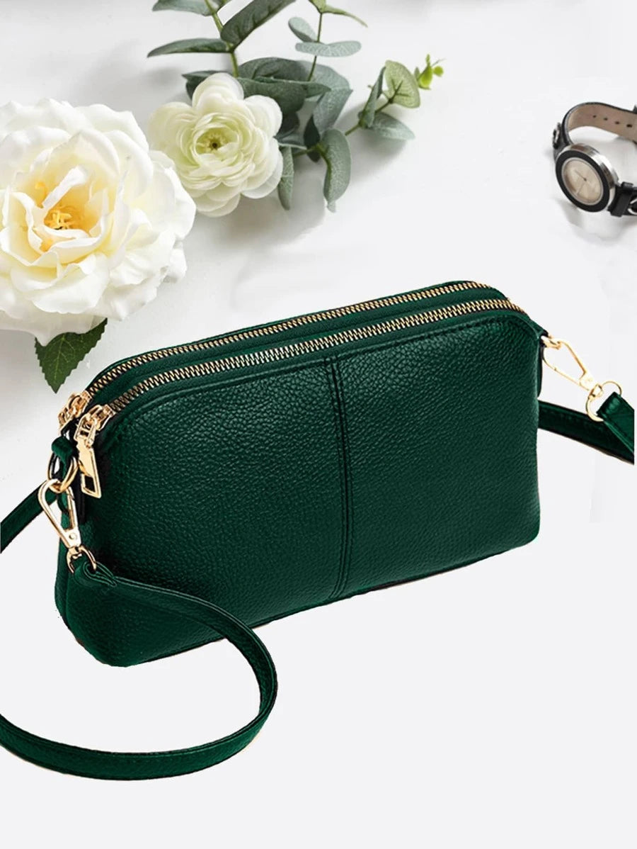 Bolso minimalista con cremallera