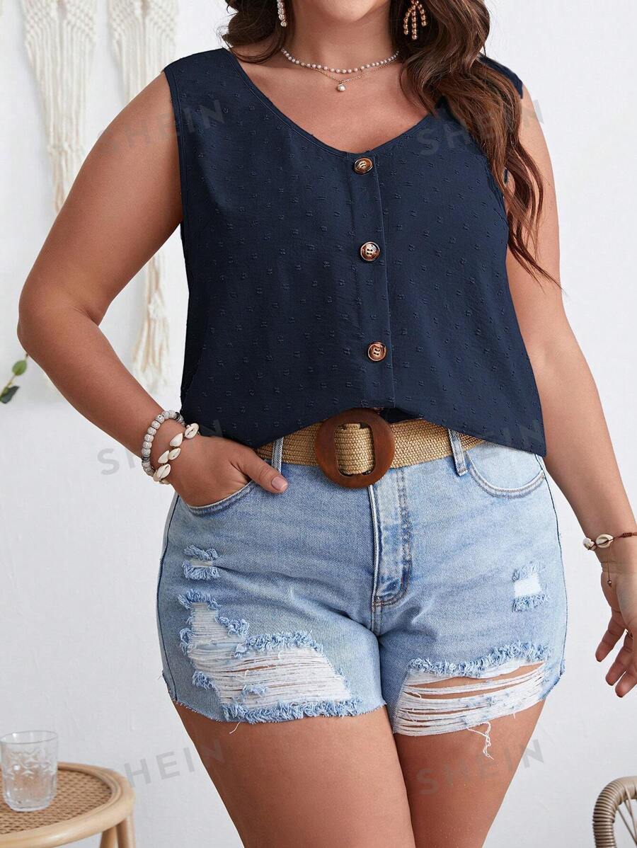 Blusa con botones delanteros