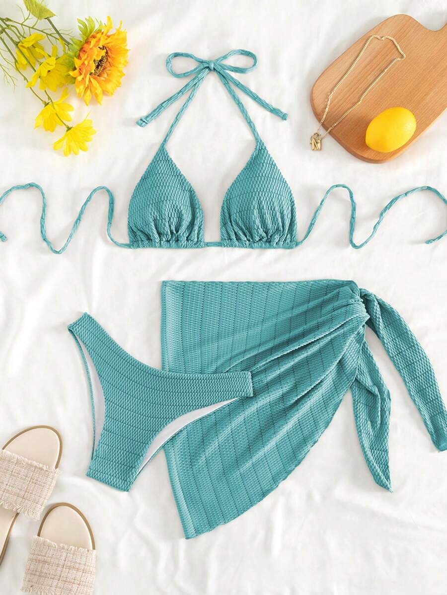Traje de baño texturizado