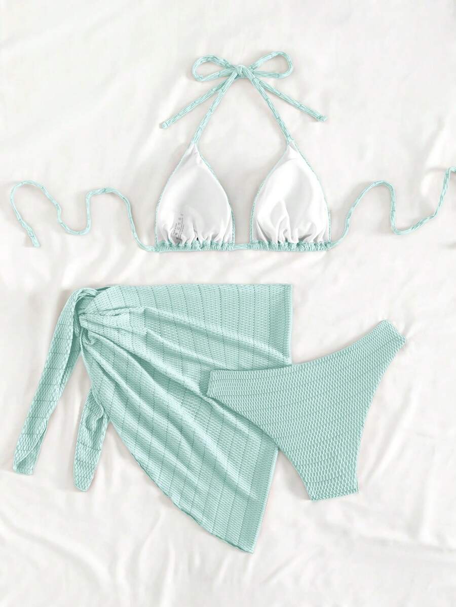Traje de baño texturizado
