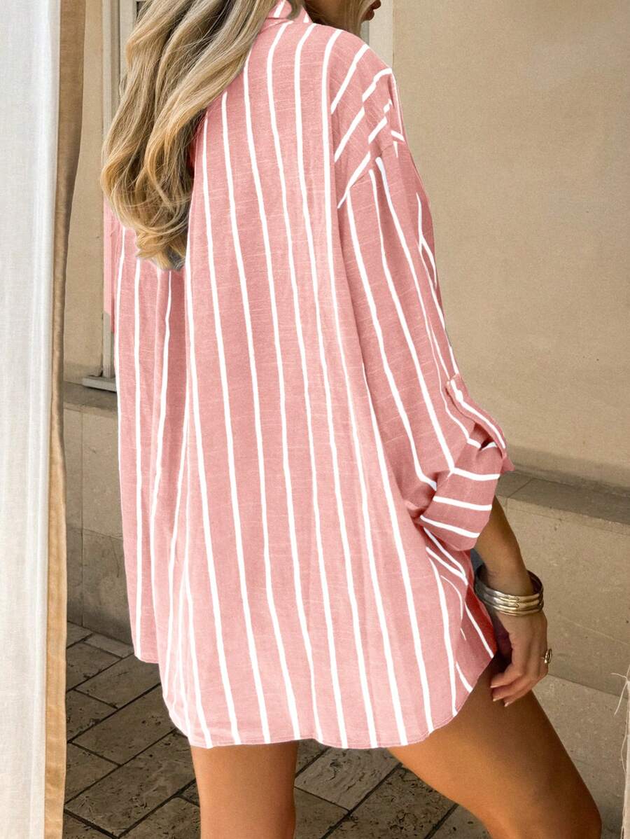 Camisa oversized de rayas