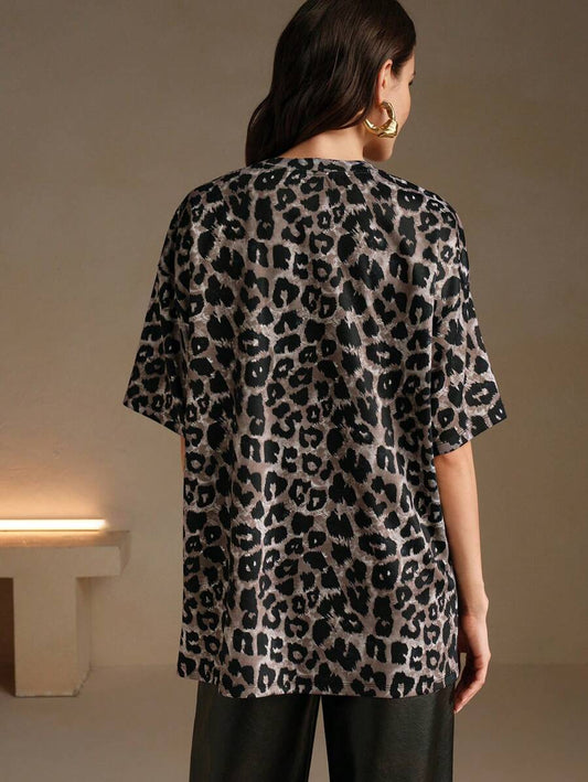 Camiseta con estampado oversized