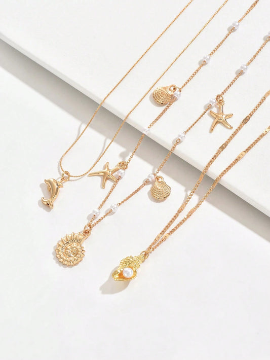 Set de 3 collares de fantasía