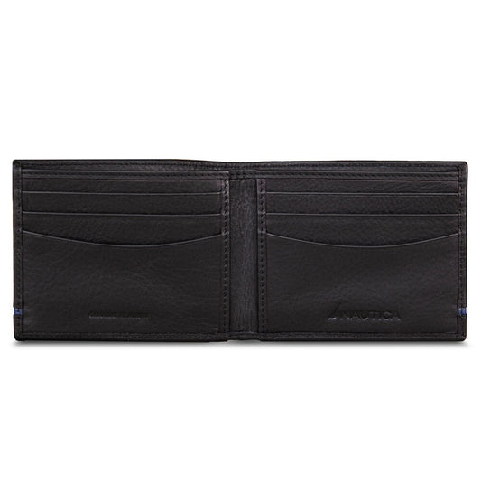 Cartera de caballero doble con linea azul