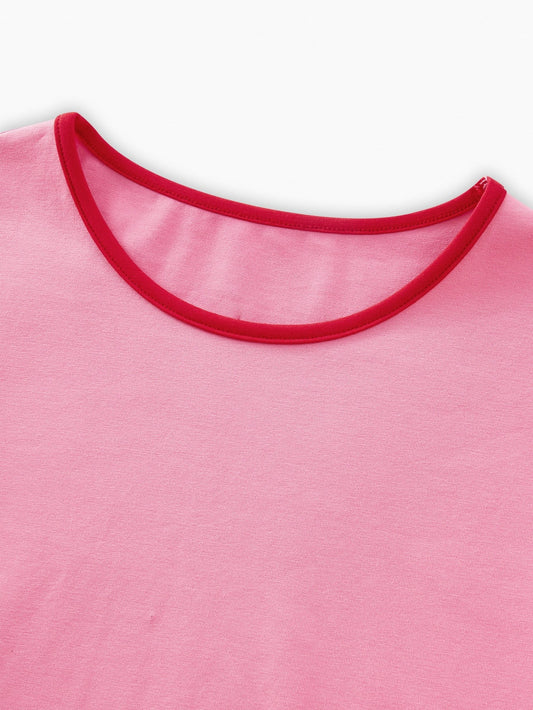 Camiseta cuello redondo casual