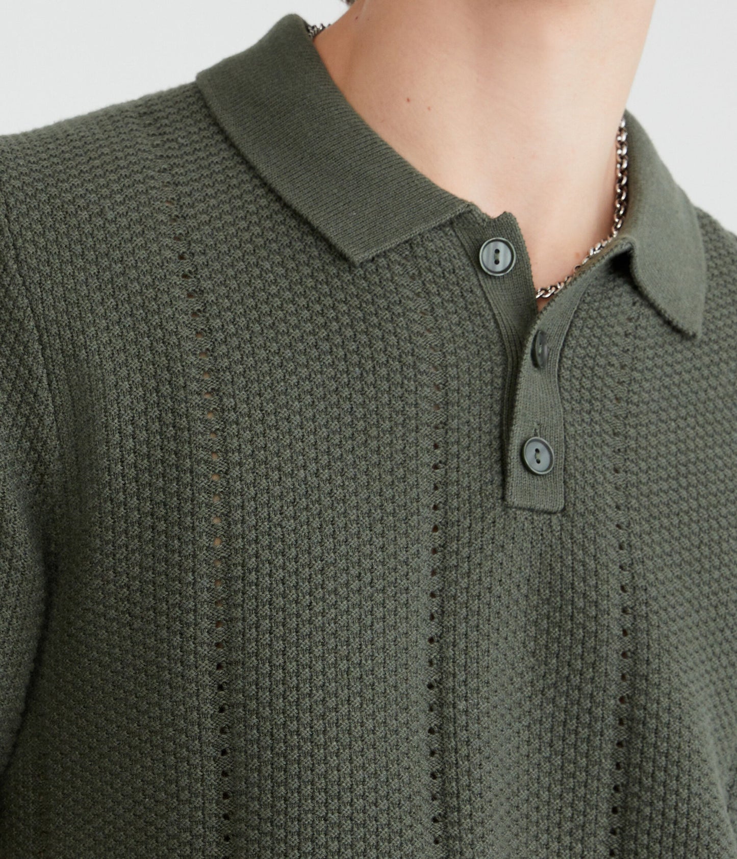 Chemise de suéter con rayas texturizadas