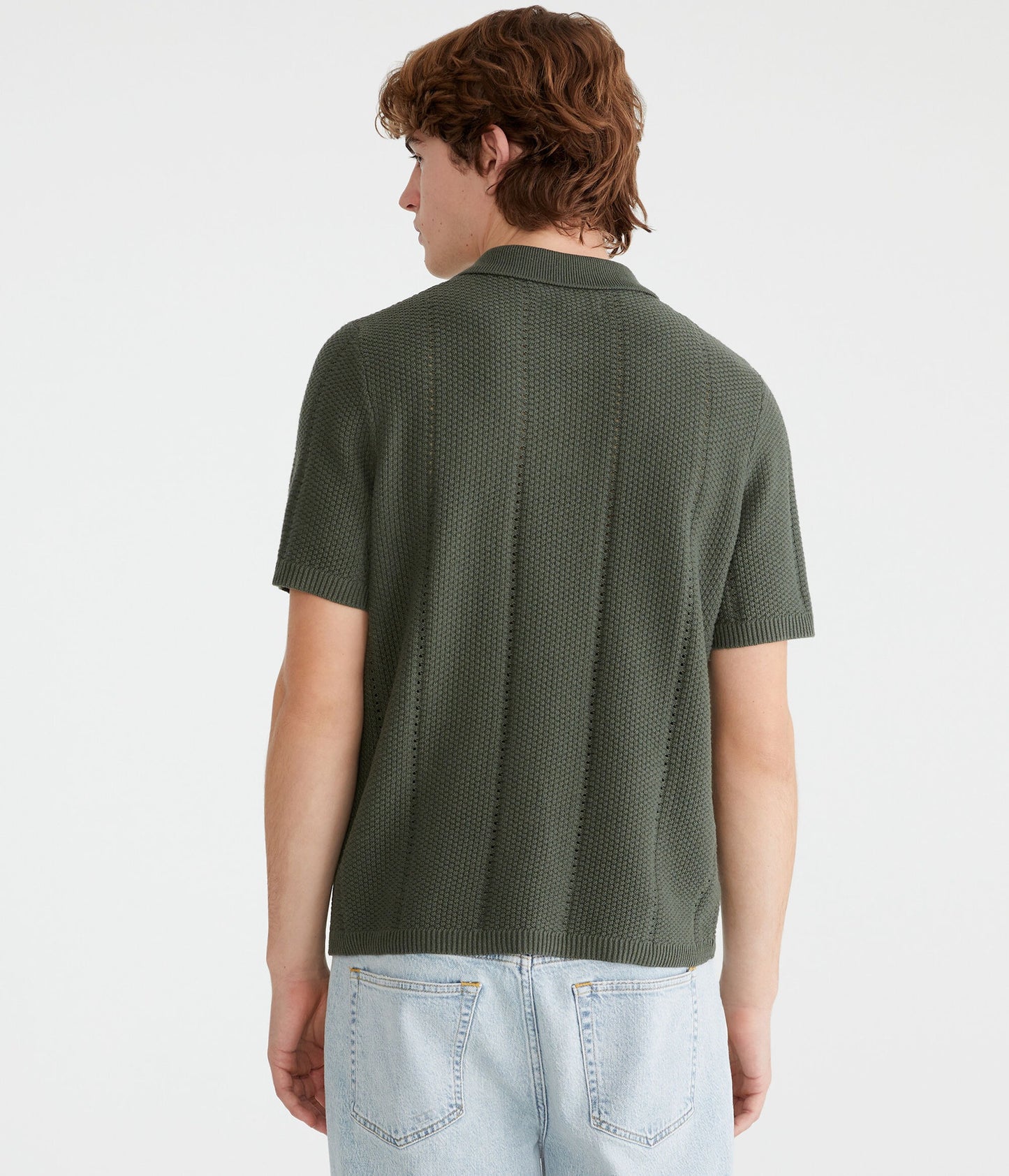 Chemise de suéter con rayas texturizadas