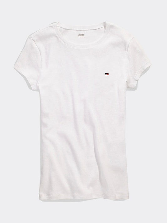 Franela unicolor cuello redondo