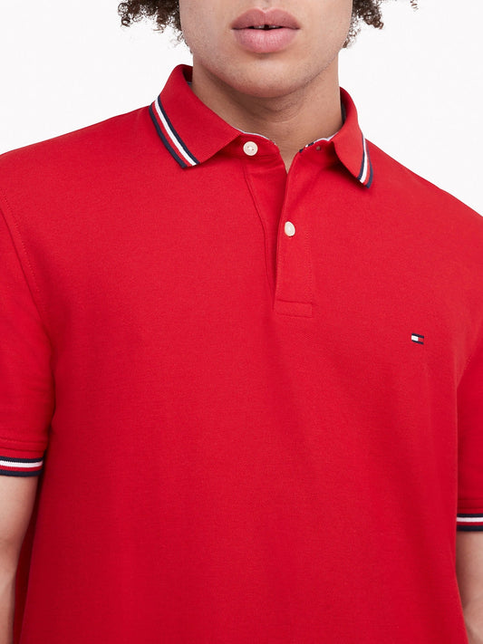 Chemise unicolor con cuello ribeteado