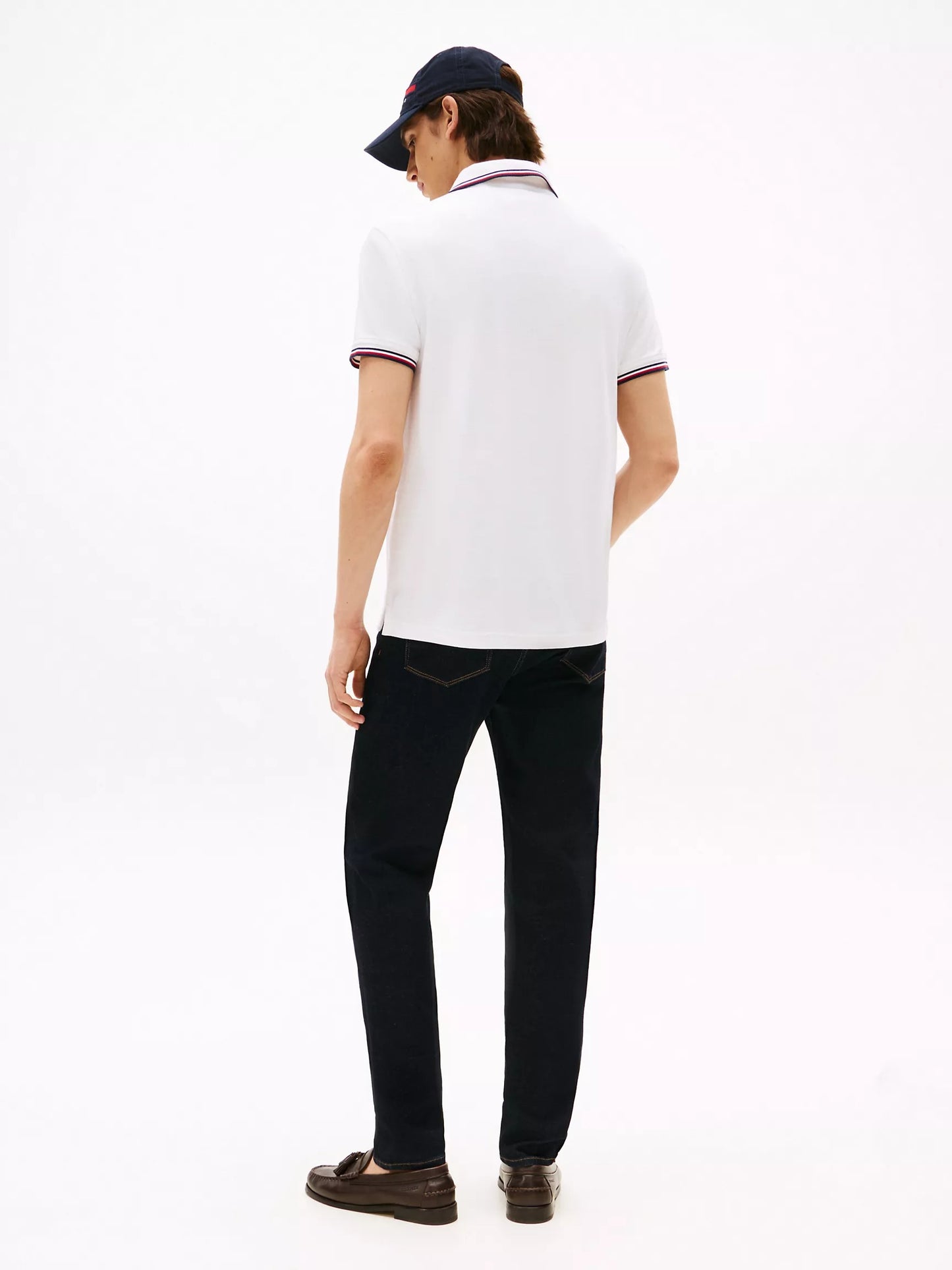 Chemise unicolor con cuello ribeteado
