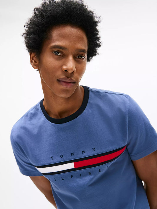 Franela con logo de bandera central