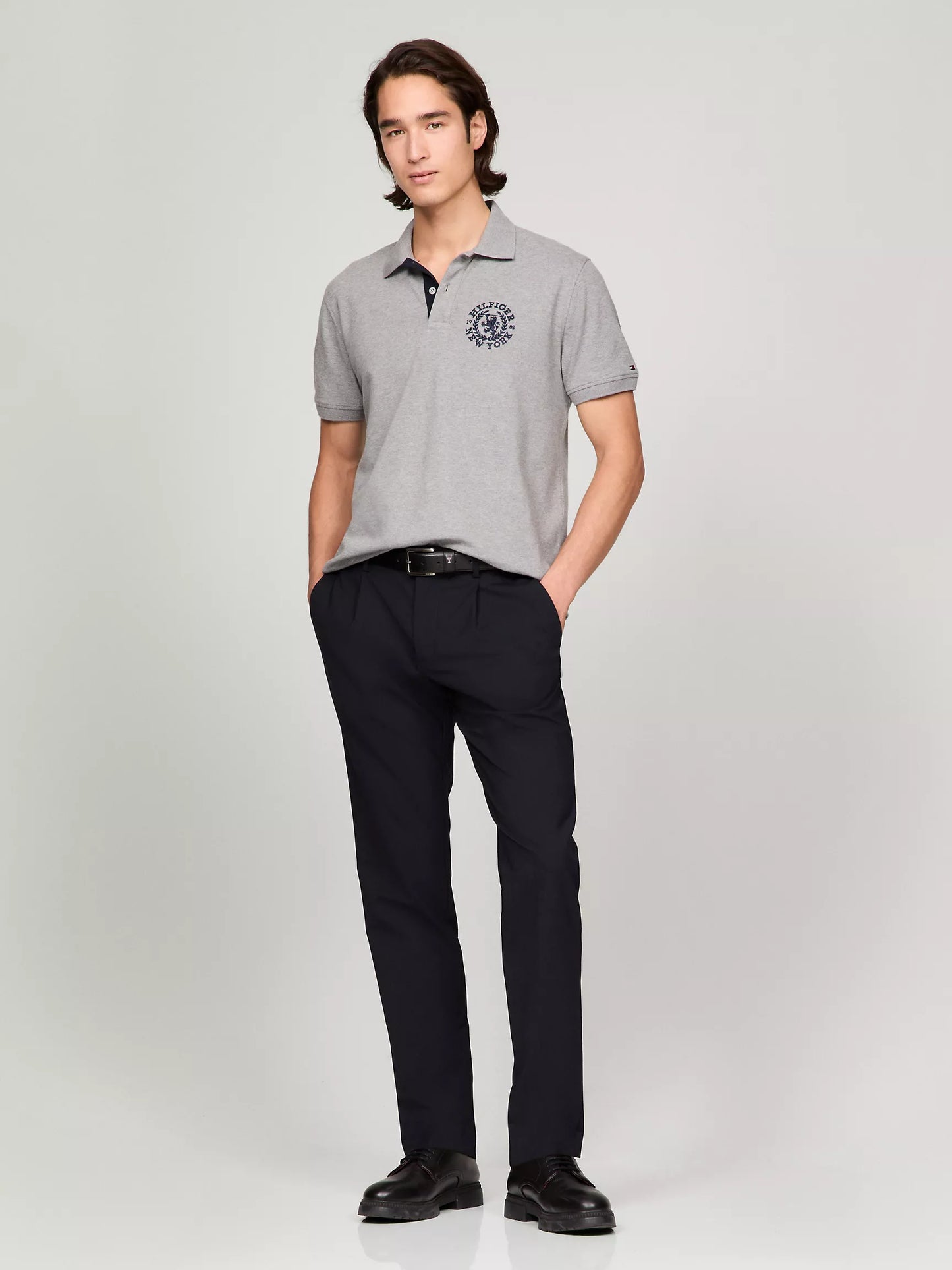 Chemise regular con logo heritage