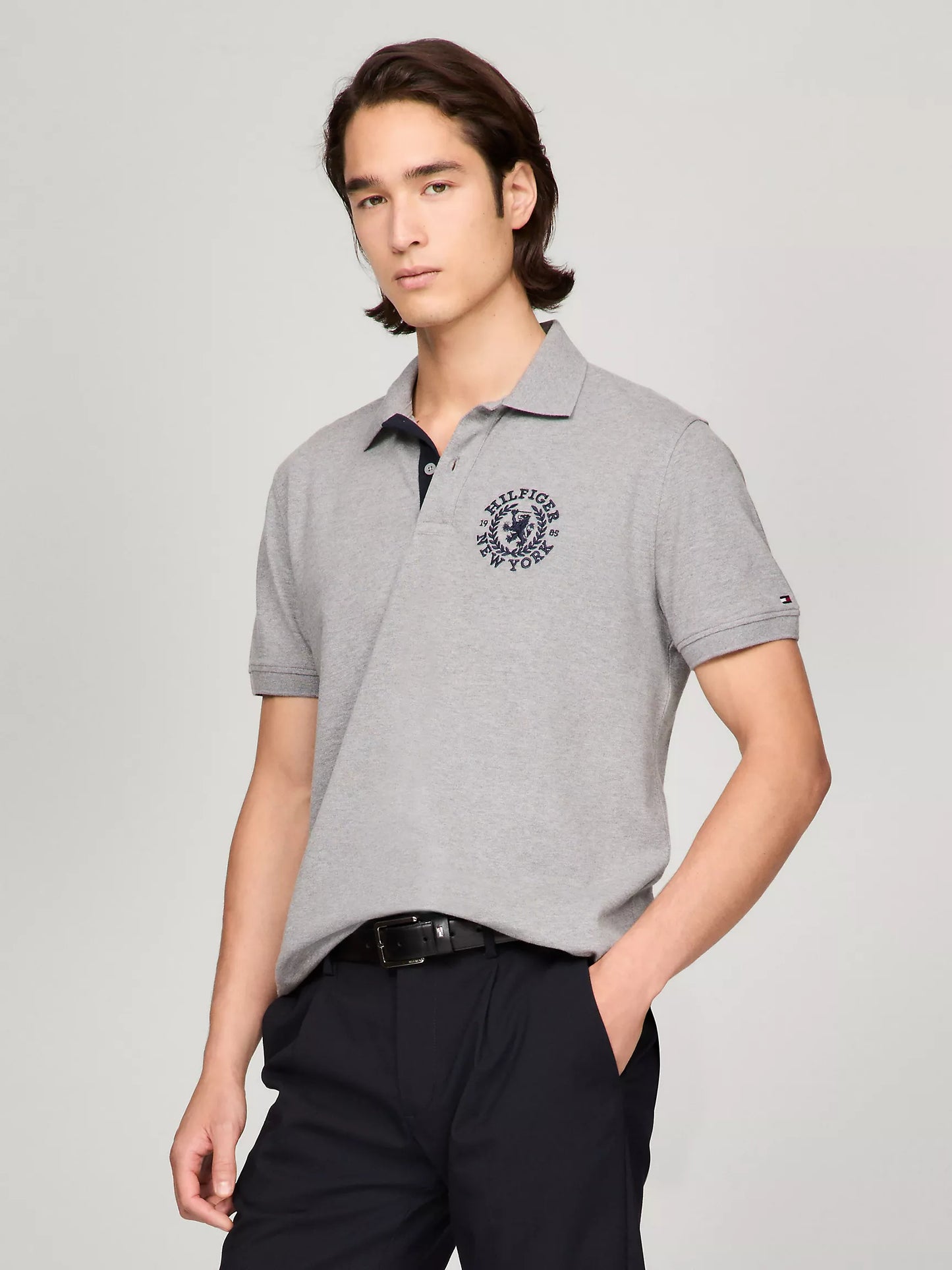 Chemise regular con logo heritage