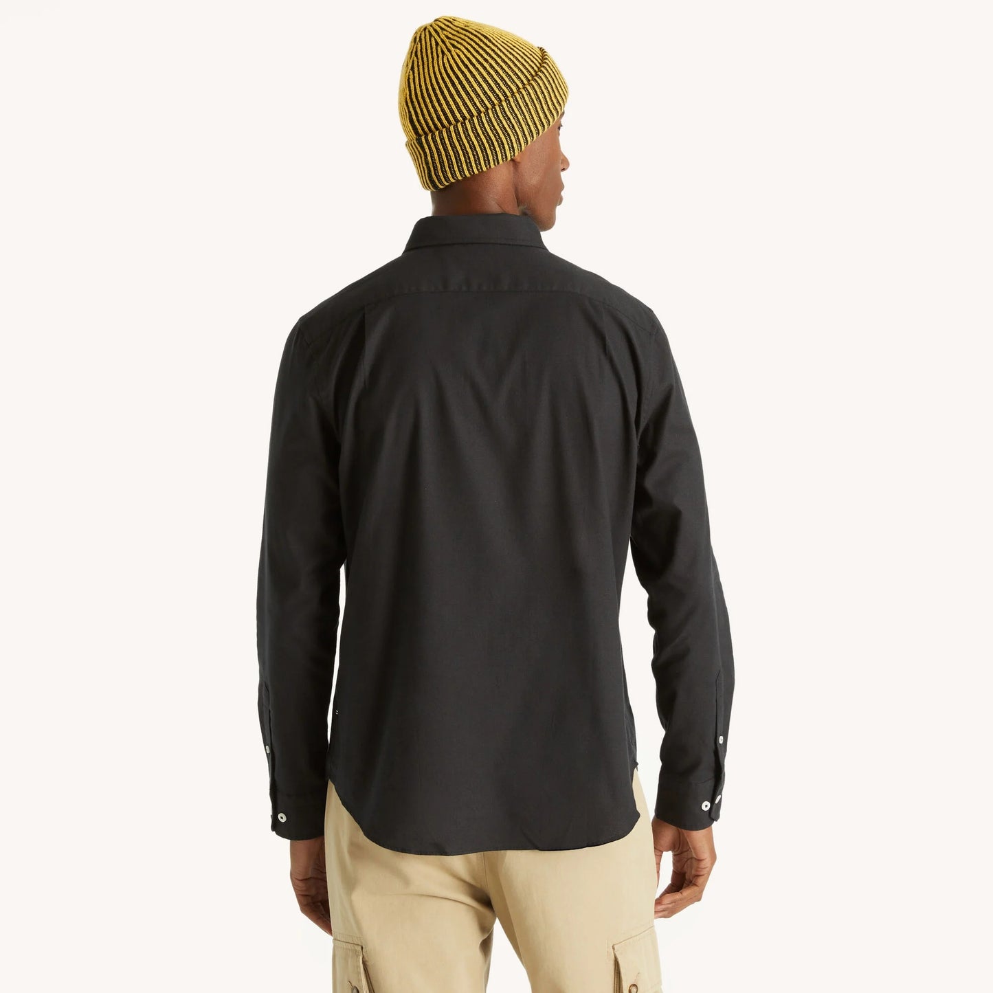 Camisa manga larga unicolor Oxford
