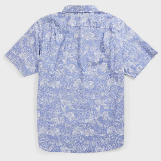 Camisa manga corta oxford con estampado