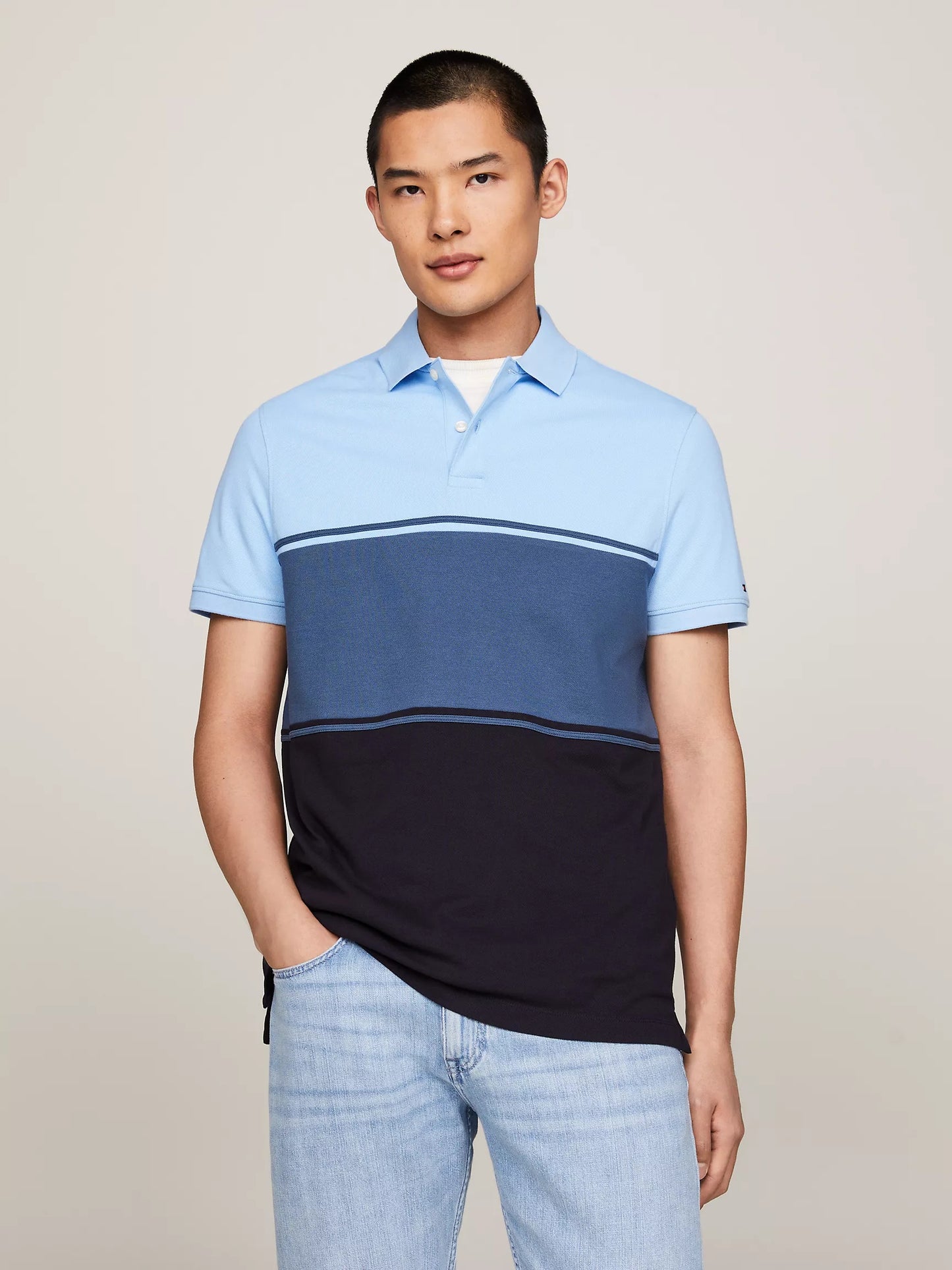 Chemise de colores combinados