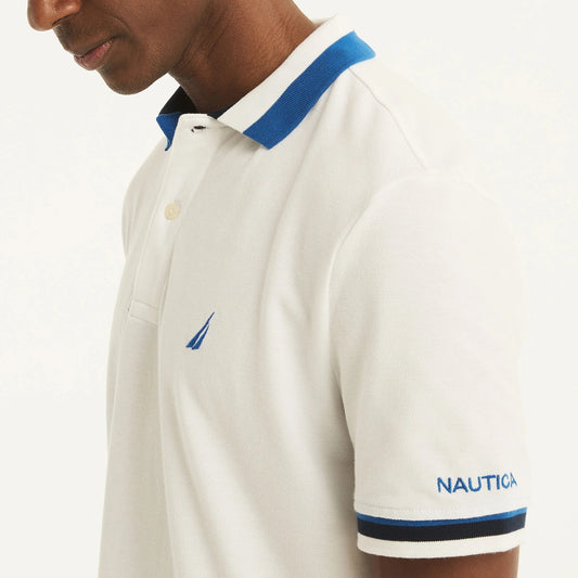 Chemise regular con cuello y mangas ribeteadas