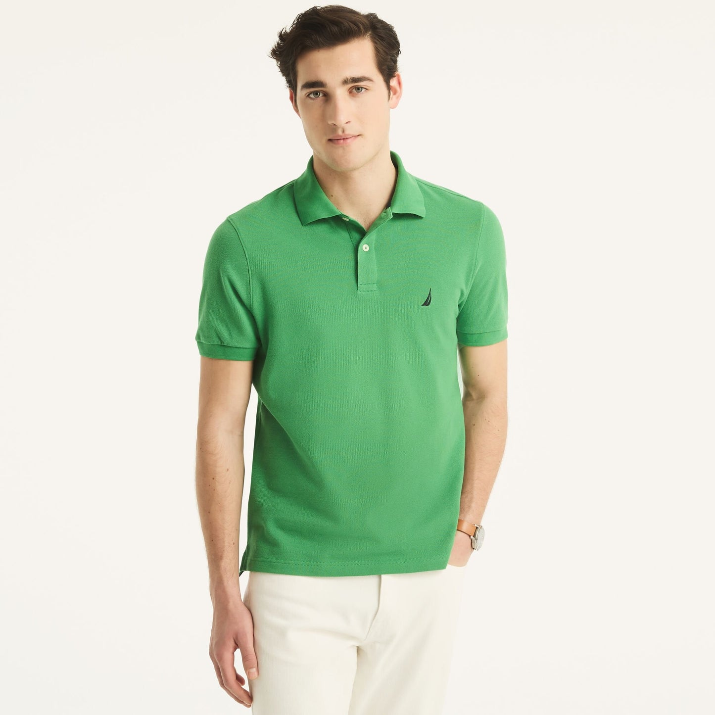 Chemise regular unicolor con logo