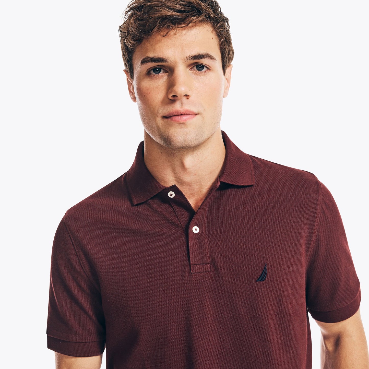 Chemise regular unicolor con logo