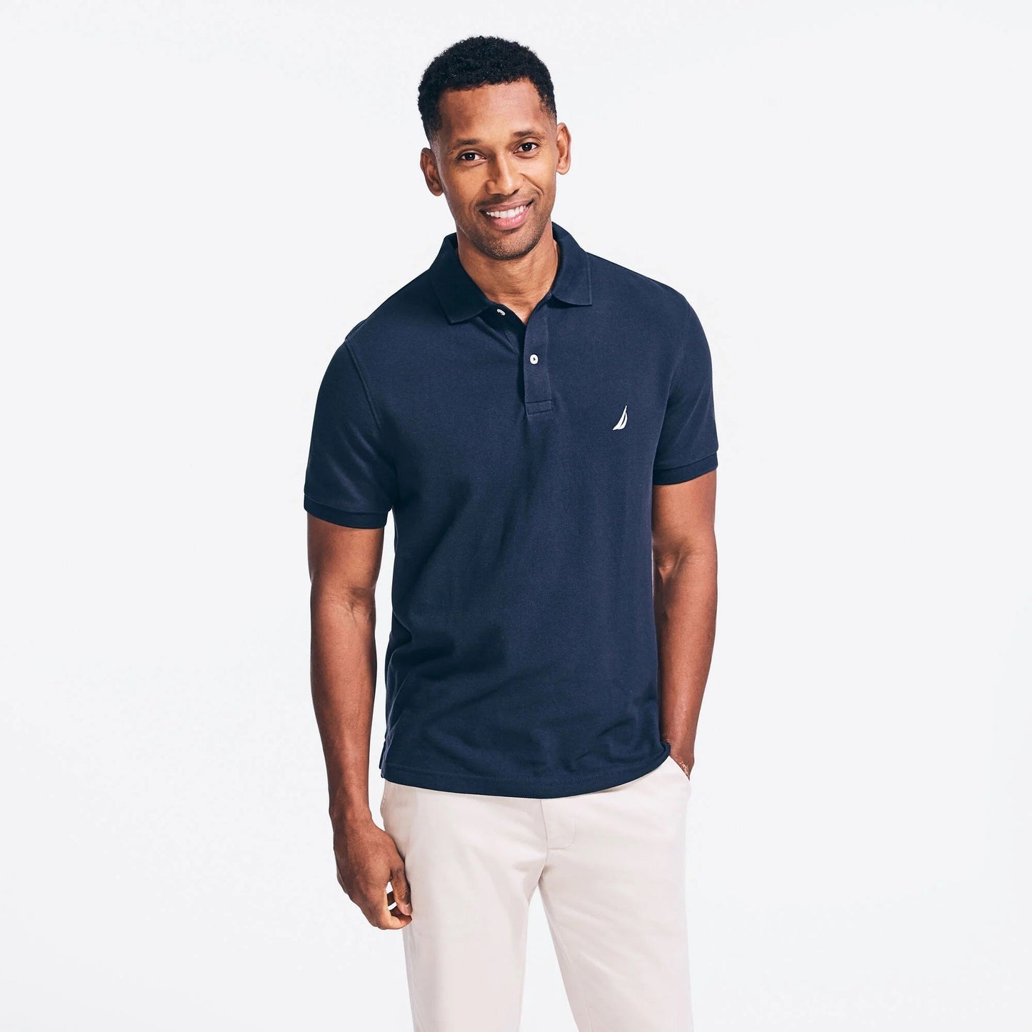 Chemise regular unicolor con logo