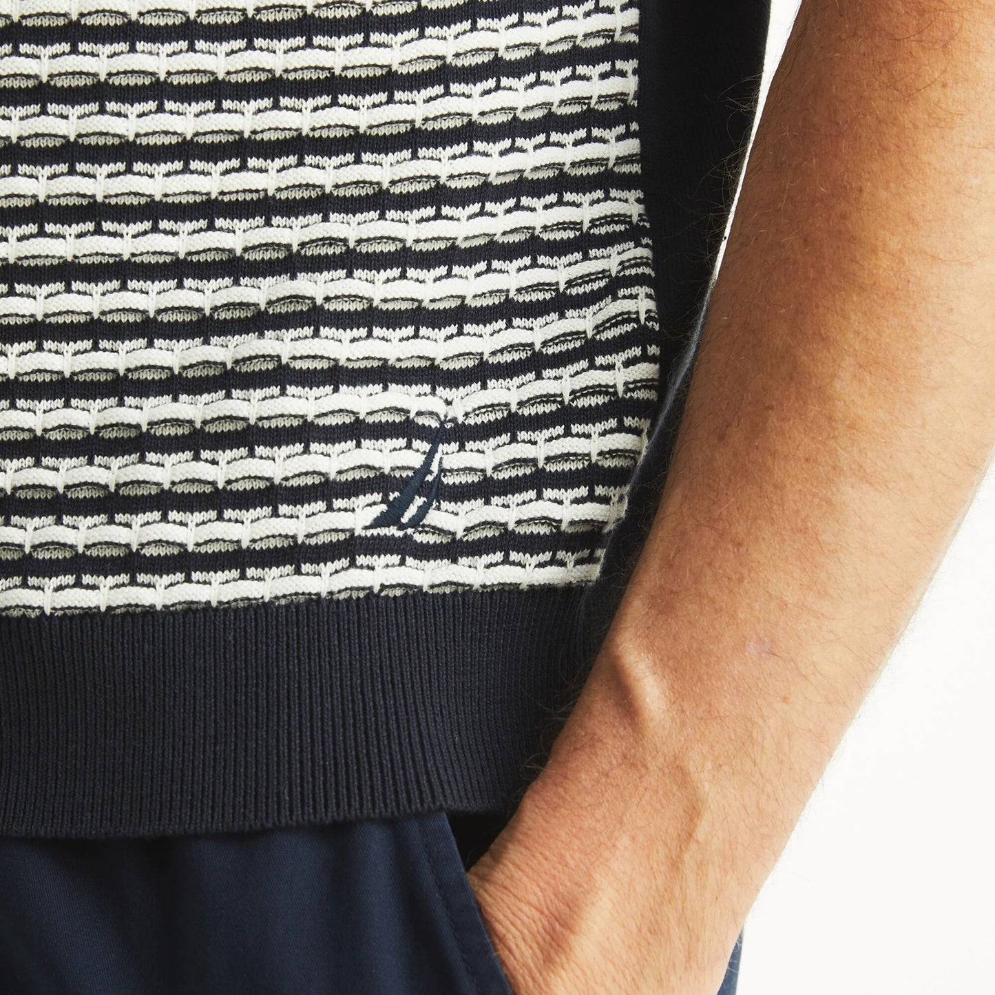 Chemise de algodón texturizada