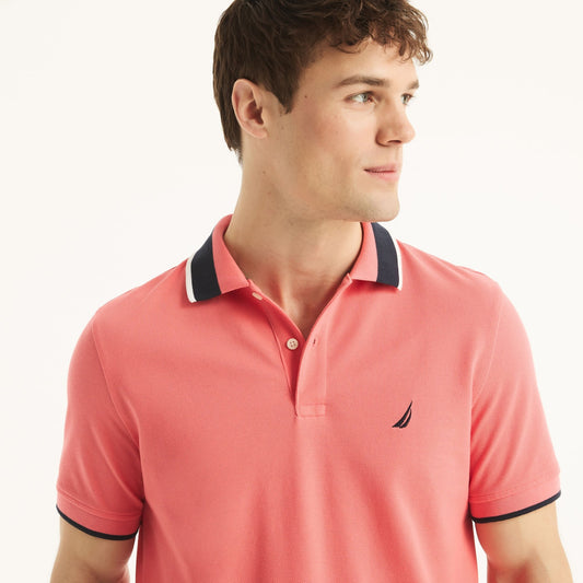 Chemise regular con cuello y mangas ribeteadas