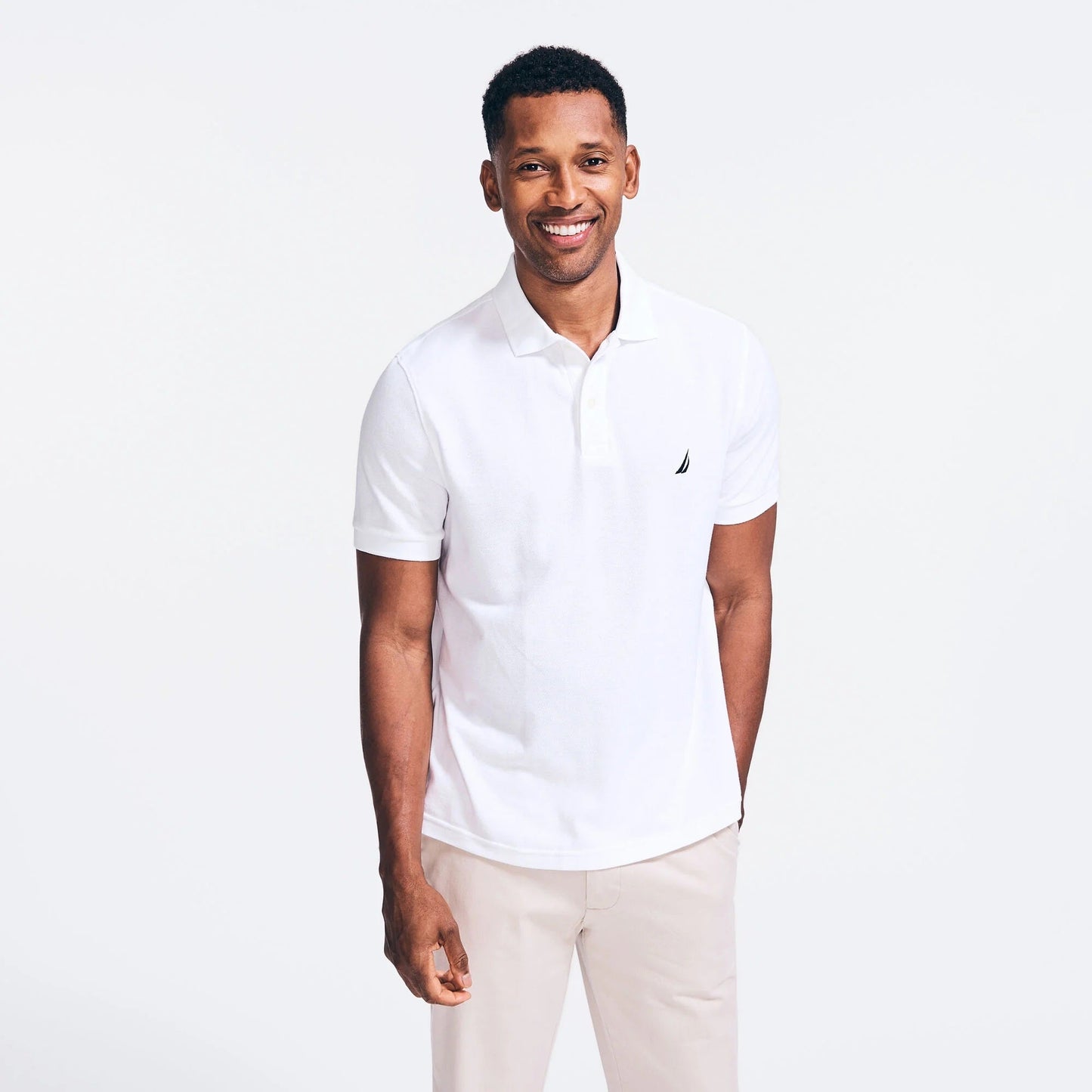 Chemise regular unicolor con logo