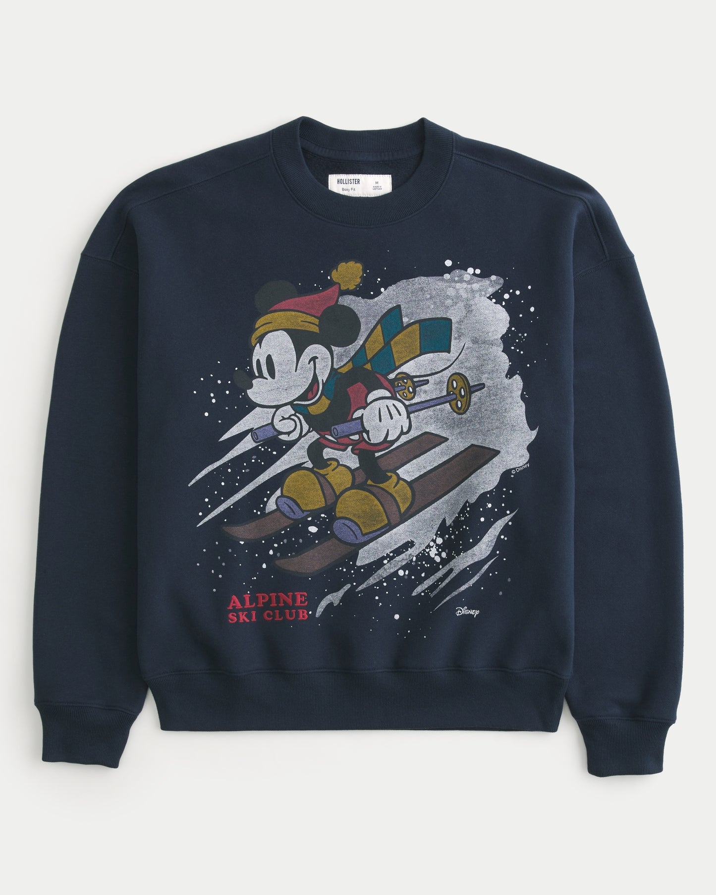 Sudadera holgada con estampado de de Mickey Mouse