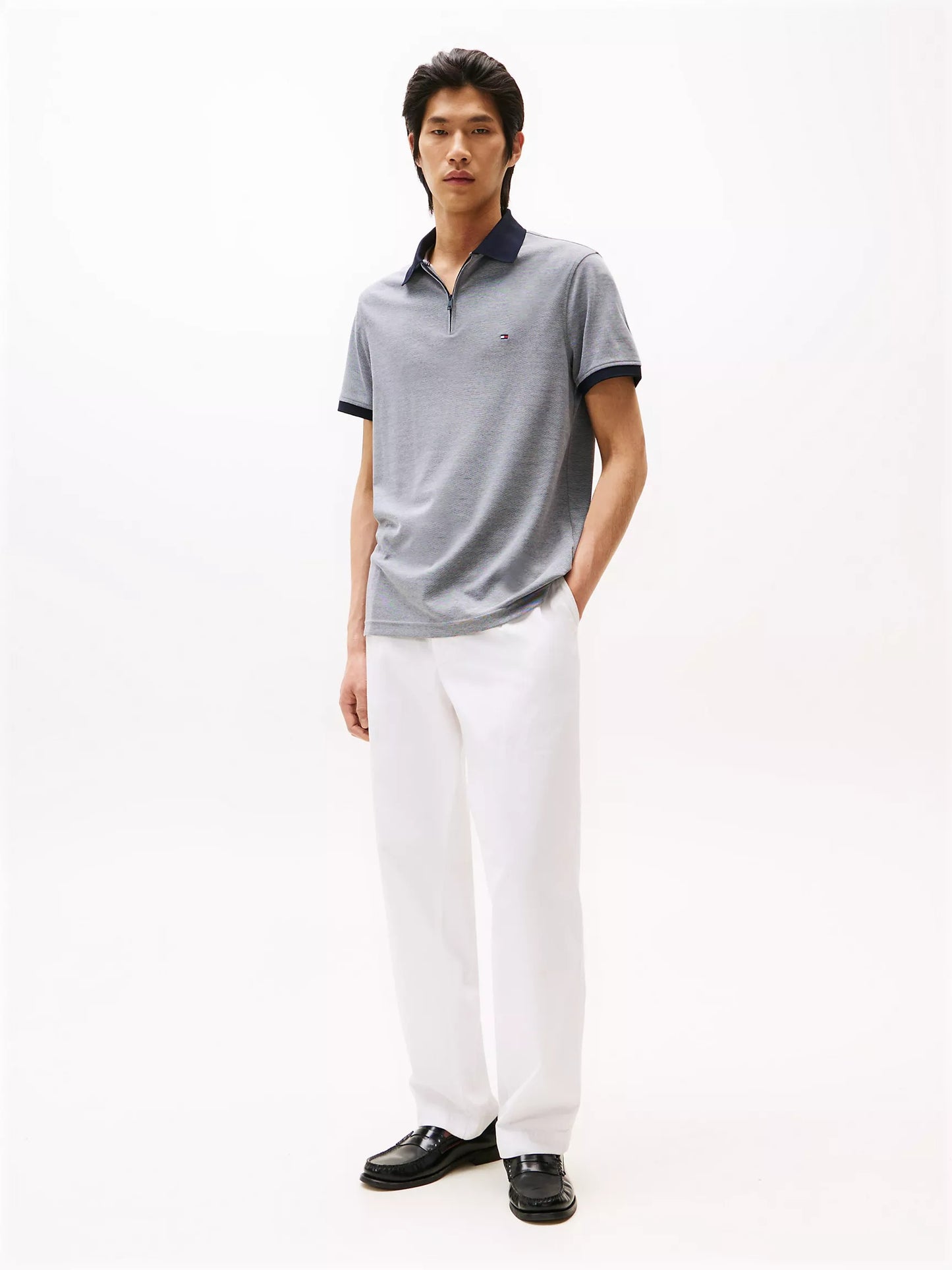 Chemise regular con cremallera